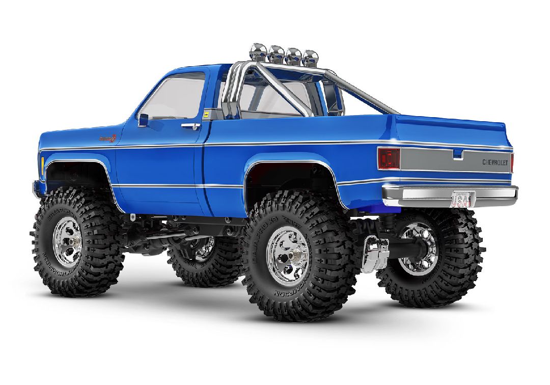 Traxxas 1/18 TRX-4M Chevrolet K10 High Trail Truck - Blue - Click Image to Close