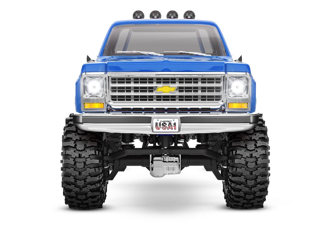 Traxxas 1/18 TRX-4M Chevrolet K10 High Trail Truck - Blue - Click Image to Close