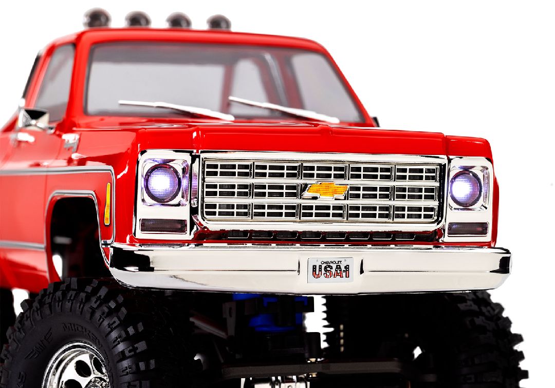 Traxxas 1/18 TRX-4M Chevrolet K10 High Trail Truck - Red - Click Image to Close