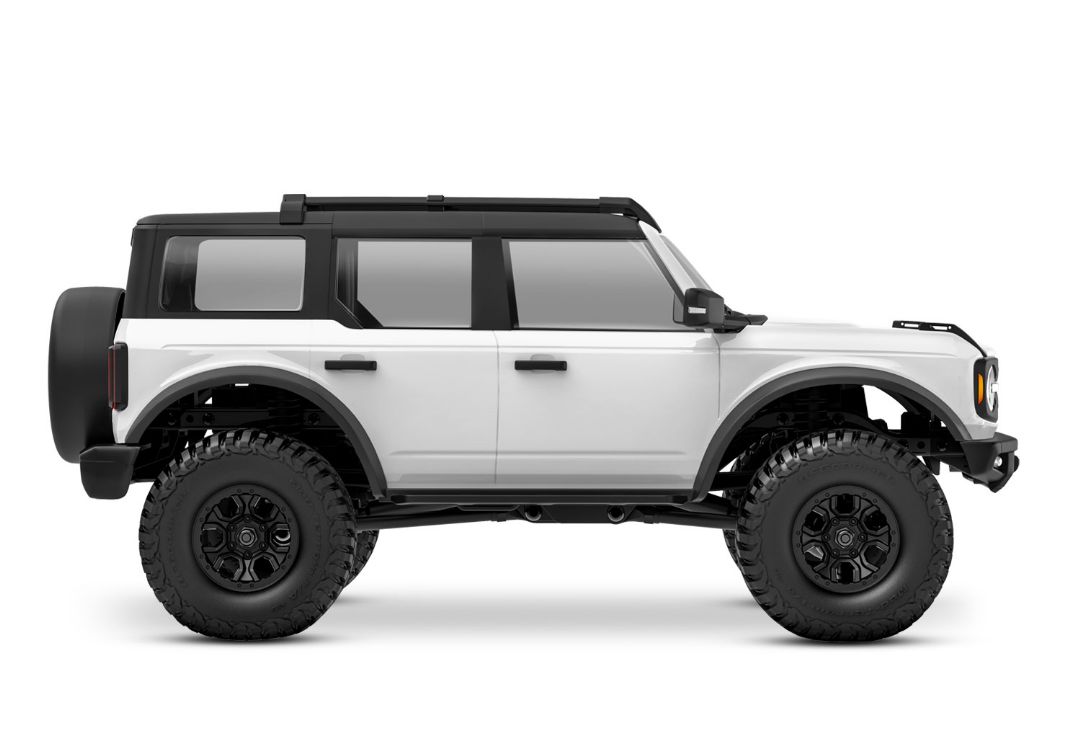 Traxxas TRX-4M Ford Bronco 1/18 RTR 4X4 Trail Truck, White - Click Image to Close