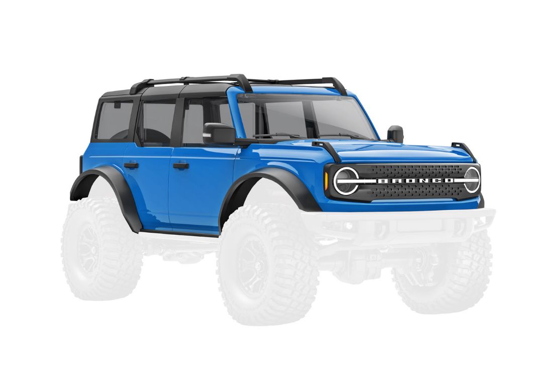 Traxxas Body, Ford Bronco (2021), Complete, Blue - Click Image to Close