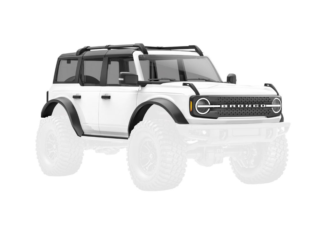 Traxxas Body, Ford Bronco (2021), Complete, White - Click Image to Close