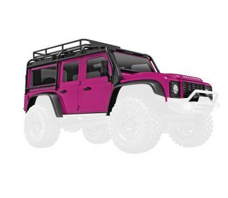 Traxxas Body, Land Rover Defender, complete - pink