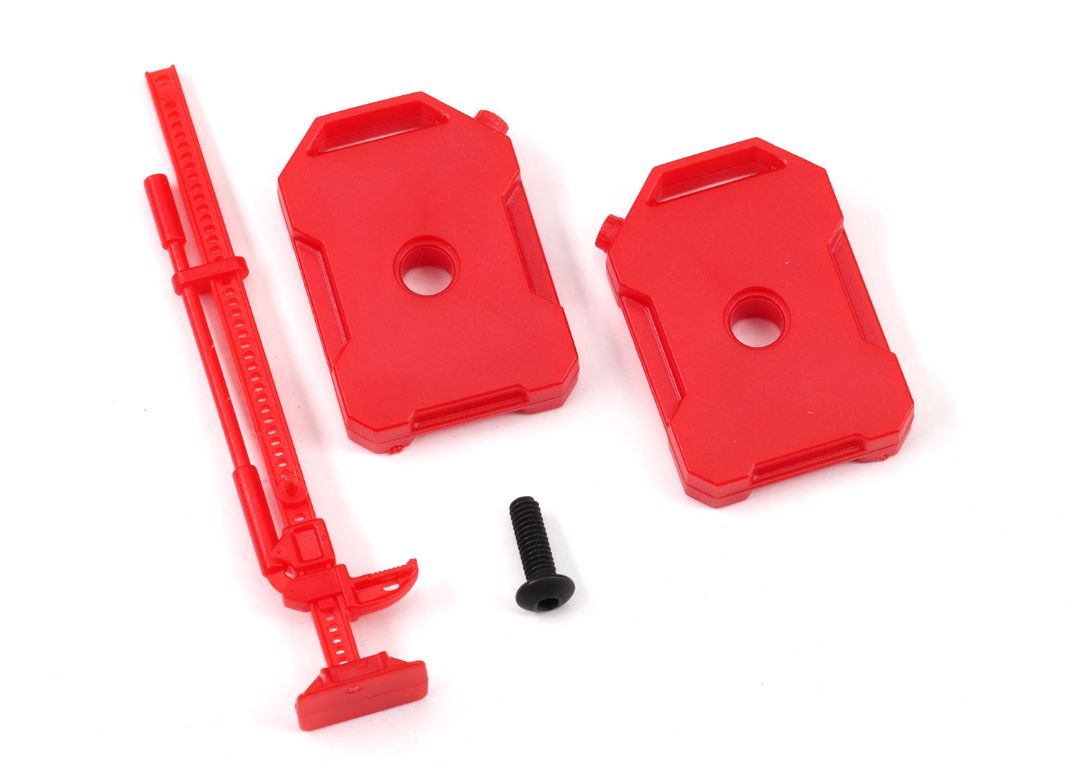 Traxxas Fuel Canisters (Left & Right)/ Jack (Red) - Click Image to Close