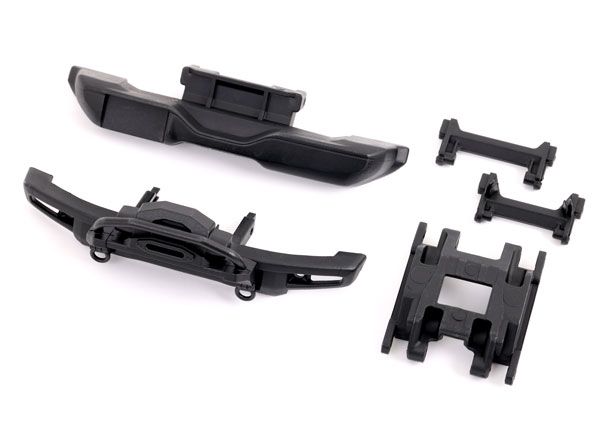 Traxxas Front Bumper With Winch/ Rear Bumper/ Bumper Mounts - Click Image to Close