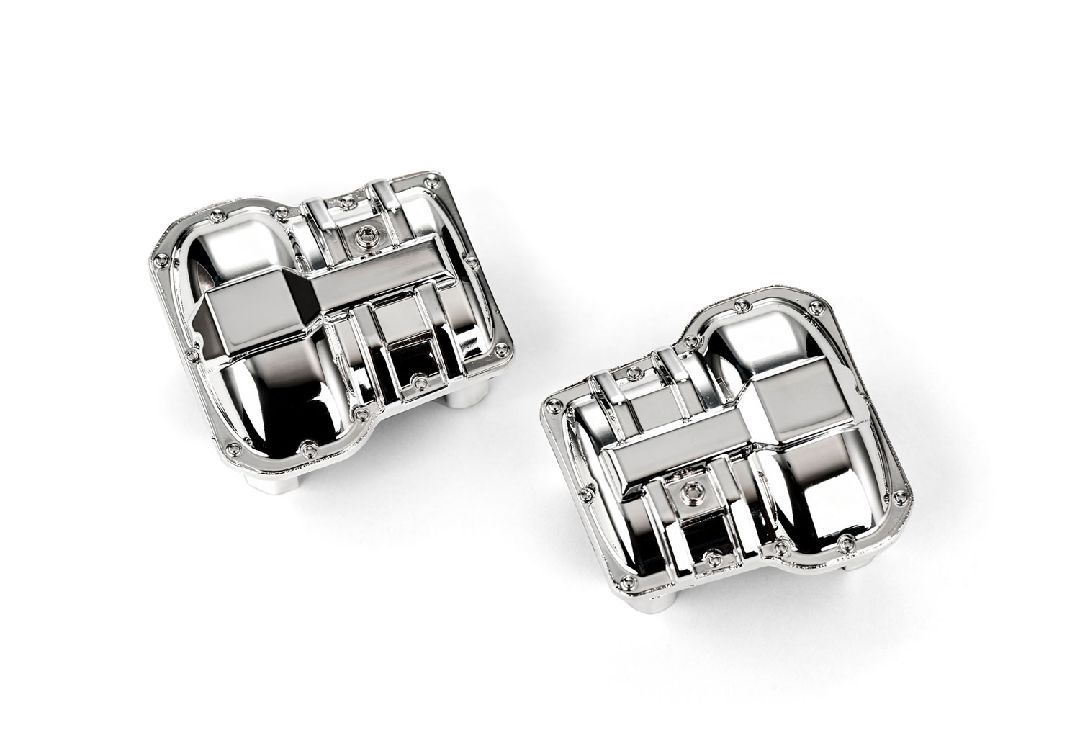 Traxxas Axle Covers, Front & Right (Bright Chrome) (2)