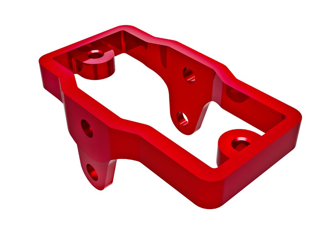 Traxxas Servo Mount, 6061-T6 Aluminum (Red-Anodized) - Click Image to Close