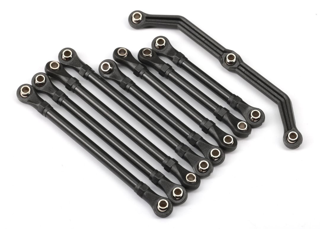 Traxxas Suspension Link Set, Complete (Front & Rear) (Includes Steering Link (1),Front Lower Links (2),Front Upper Links (2),Rear Lower Links (4)) (Assembled With Rod Ends And Hollow Balls)