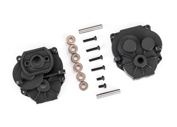 Traxxas Gearbox Housing (Front & Rear) - Click Image to Close