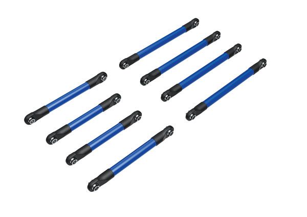 Traxxas Suspension Link Set, 6061-T6 Aluminum (Blue-Anodized) (Includes 5X53mm Front Lower Links (2),5X46mm Front Upper Links (2),5X68mm Rear Lower Or Upper Links (4))