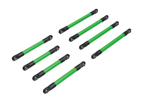 Traxxas Suspension Link Set, 6061-T6 Aluminum (Green-Anodized) (Includes 5X53mm Front Lower Links (2),5X46mm Front Upper Links (2),5X68mm Rear Lower Or Upper Links (4))