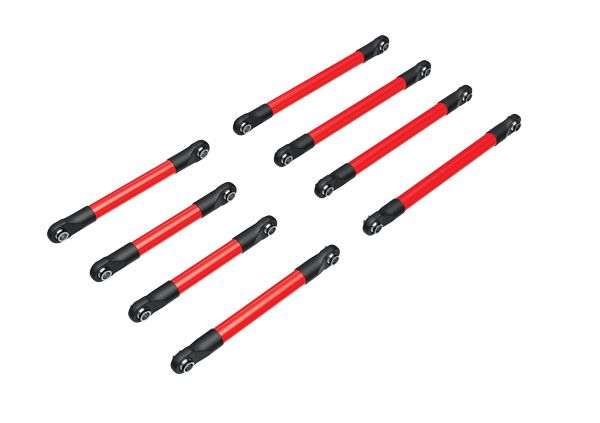 Traxxas Suspension Link Set, 6061-T6 Aluminum (Red-Anodized) (Includes 5X53mm Front Lower Links (2),5X46mm Front Upper Links (2),5X68mm Rear Lower Or Upper Links (4))