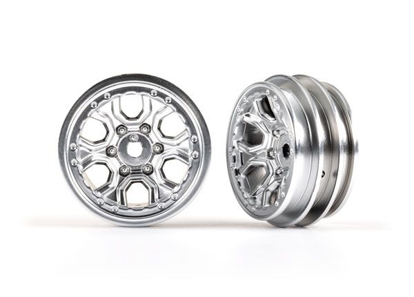 Traxxas Wheels, 1.0" (Statin Chrome) (2) Traxxas Wheels, 1.0" (Statin Chrome) (2)