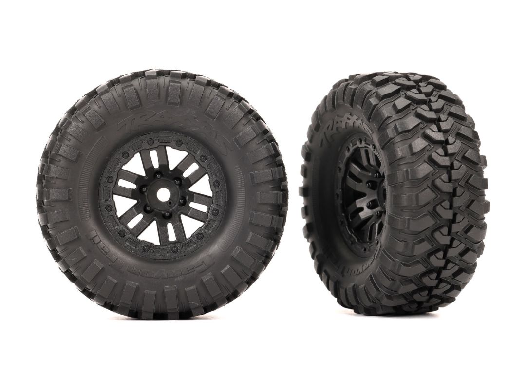 Traxxas Tires & Wheels, Premounted (Black 1.0", Canyon Trail) - Click Image to Close