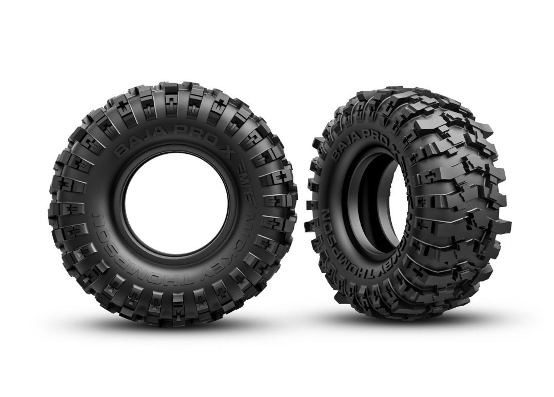 Traxxas Tires, Mickey Thompson Baja Pro X 2.2x1.0" (2) - Click Image to Close