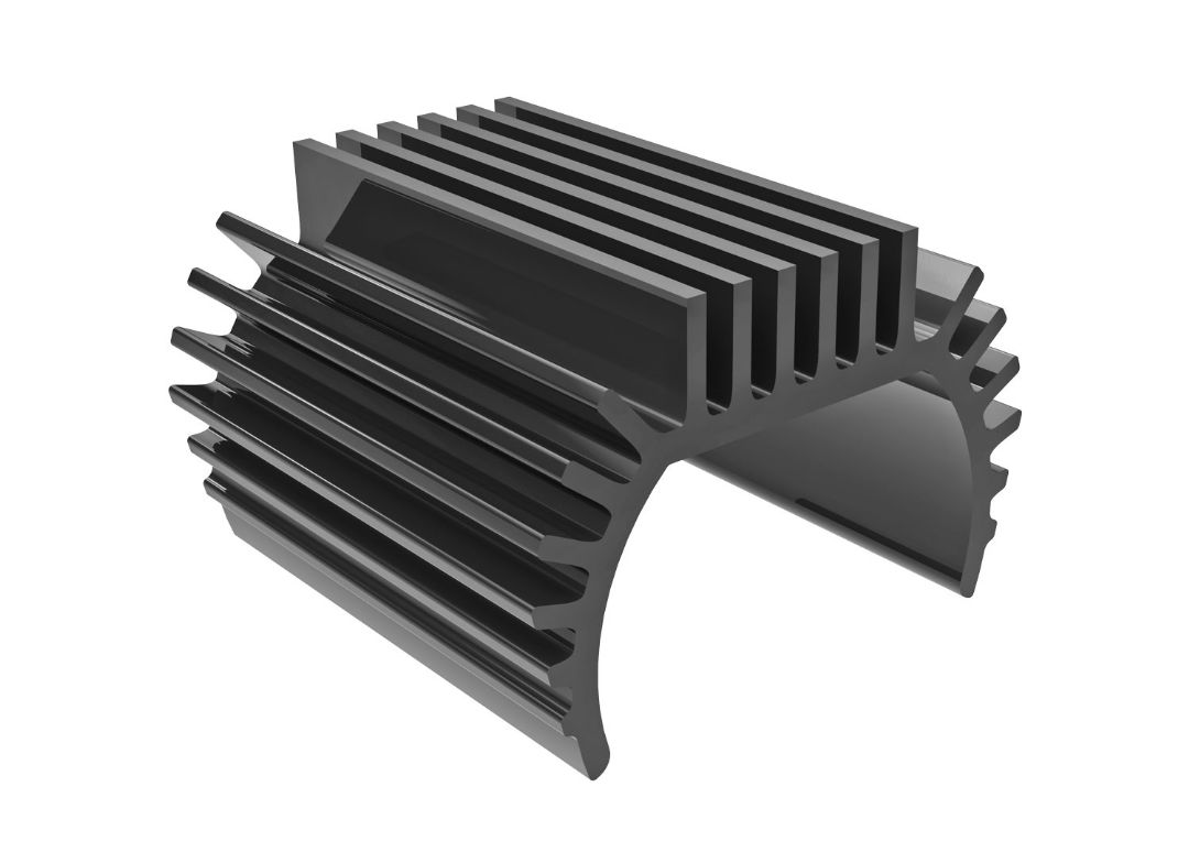 Traxxas Heat Sink, Titan 87T Motor (6061-T6 Aluminum, Titanium)