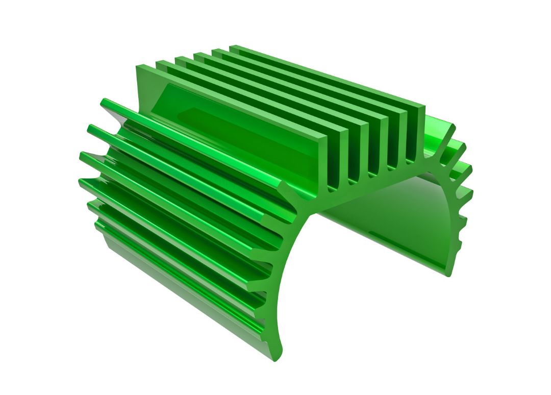 Traxxas Heat Sink, Titan 87T Motor (6061-T6 Aluminum, Green)