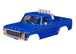 Traxxas Body, Ford F-150 Truck (1979),complete, blue (includes grille, side mirrors, door handles, roll bar, windshield wipers, side trim, & clipless mounting) (requires #9834 front & rear bumpers)