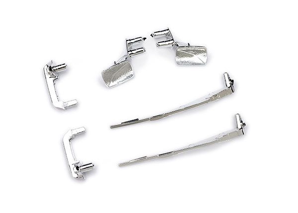 Traxxas Door Handles/Mirrors, Side (L&R)/Wipers(Fits #9811 Body) - Click Image to Close
