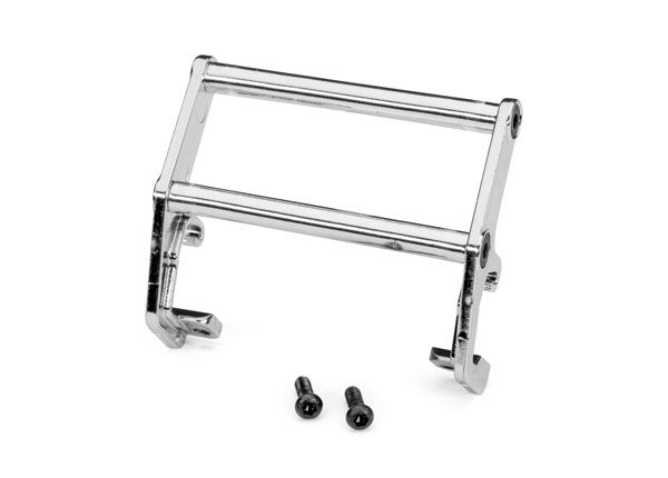 Traxxas Push Bar, bumper, chrome (fits #9834 bumper)