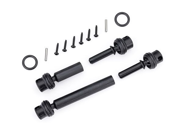 Traxxas Driveshafts,Center,Assembled(F&R)(1/18 w/Long Wheelbase) - Click Image to Close