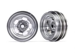 Traxxas Wheels, 1.0" (Satin Chrome) (2)