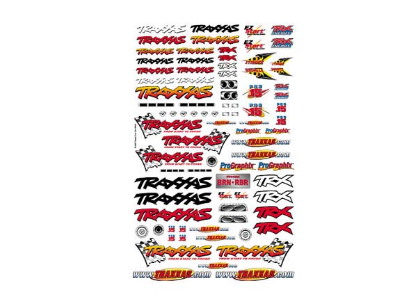 Traxxas Official Team Racing Decal Set (Flag Logo/6-Color)