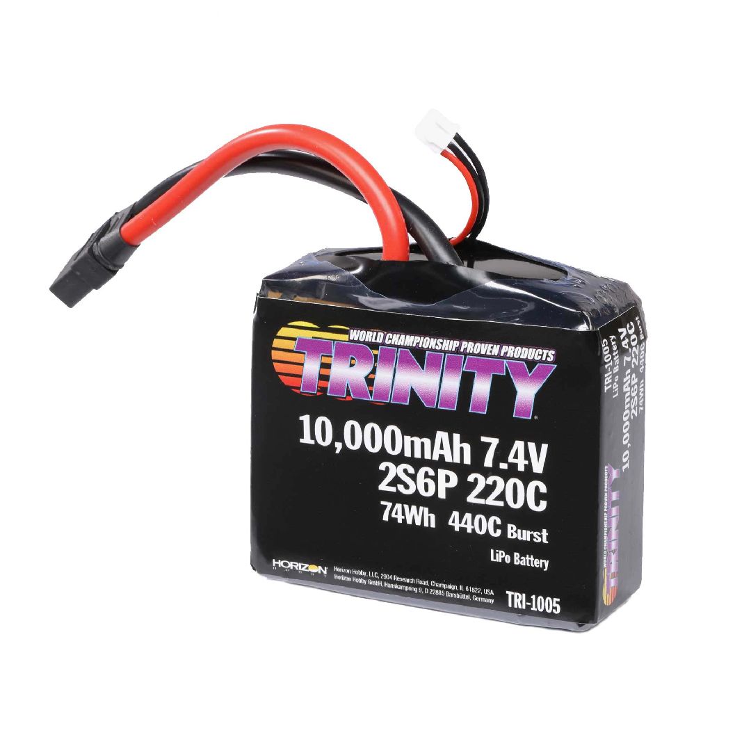 Trinity 10,000mAh 2S6P 7.4V 220C Drag Racing XT90