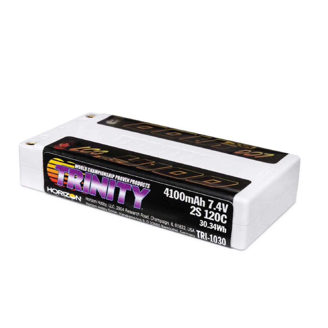 Trinity 4100mAh 2S 7.4V 120C Shorty 5mm Bullets
