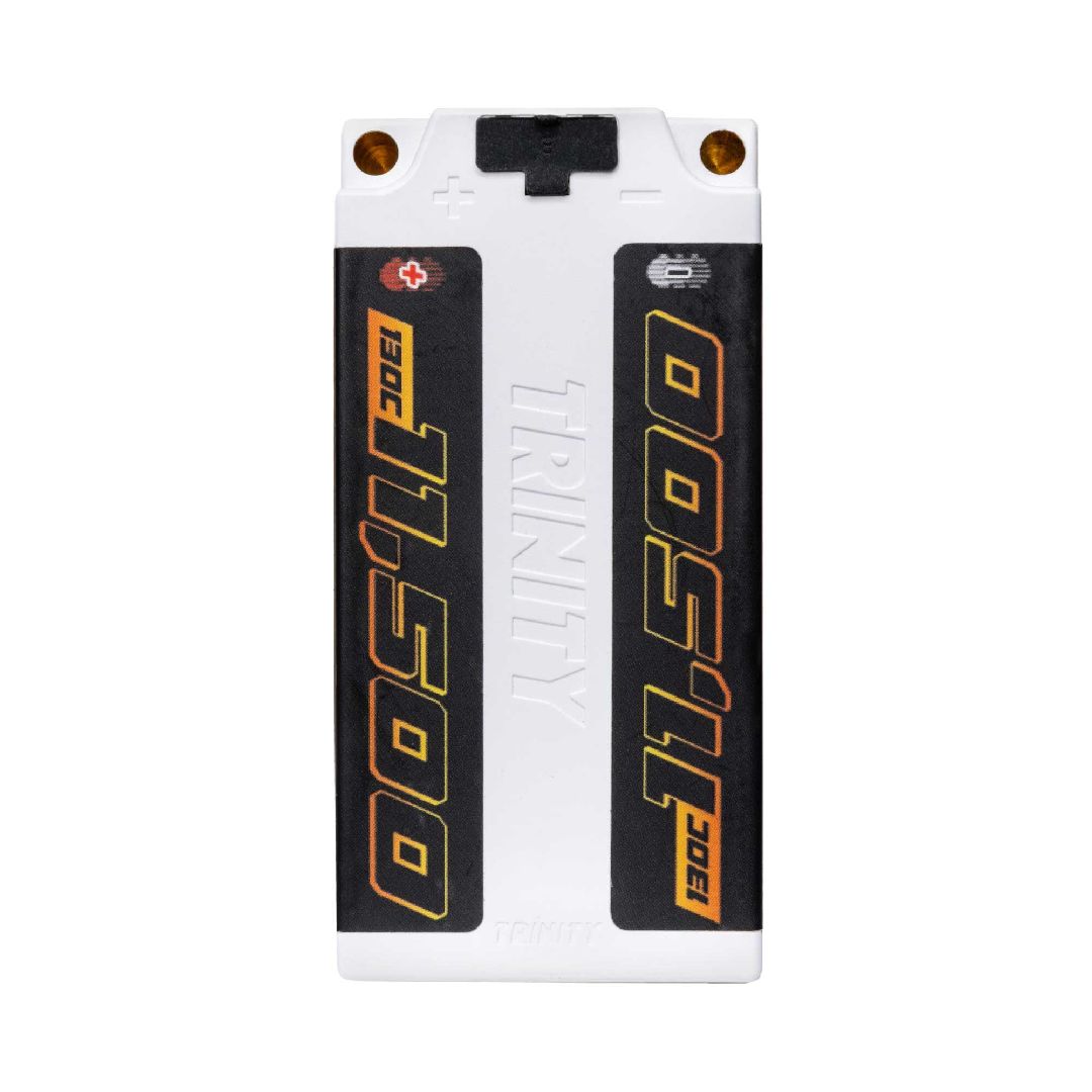 Trinity 11500mAh 2S2P 7.4V 130C Fat Shorty 5mm Bullets