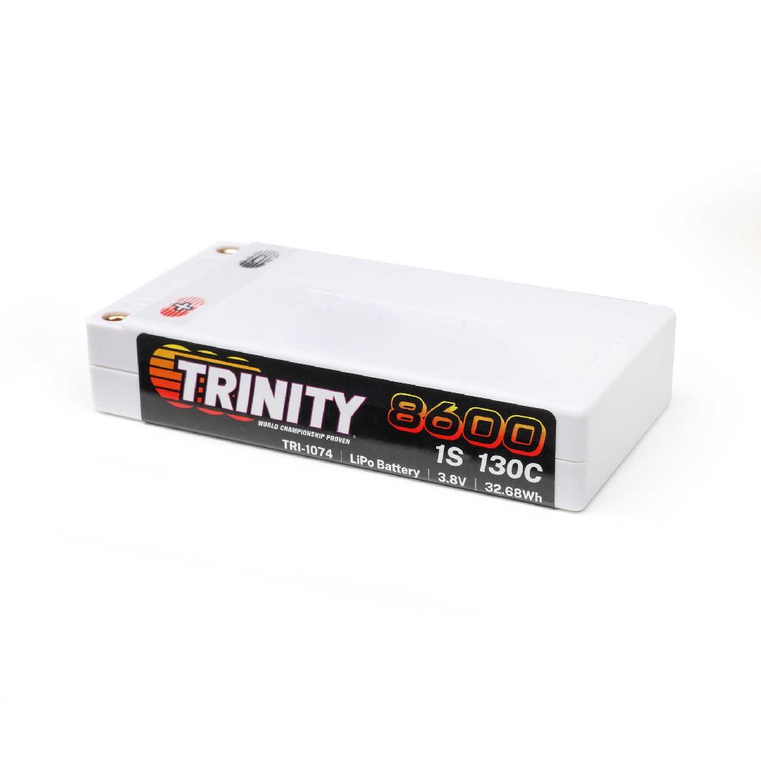 Trinity 8600mah 1S 3.8V 130C Shorty 5mm Bullets