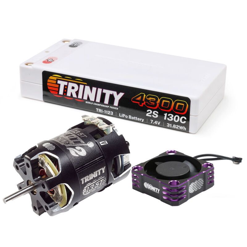 Trinity 13.5 Stock Racer Bundle (Motor, Battery, Fan included)