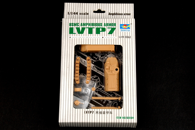 Trumpeter 1/144 LVTP7 Amphibious armor - Click Image to Close