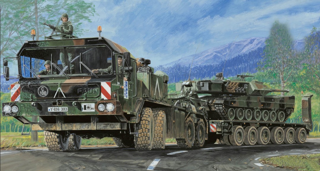 Trumpeter 1/35 German Faun Elephant Slt-56 Panzer Transport - Click Image to Close