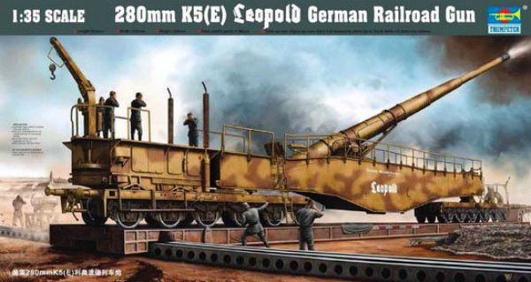 Trumpeter 1/35 280mm K5 E Leopold German Rail Road Gun