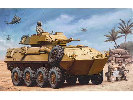 Trumpeter 1/35 USMC LAV-25 "PIRANHA" - Click Image to Close