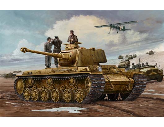 Trumpeter 1/35 German Pz.Kpfm KV-1 756(r) Tank