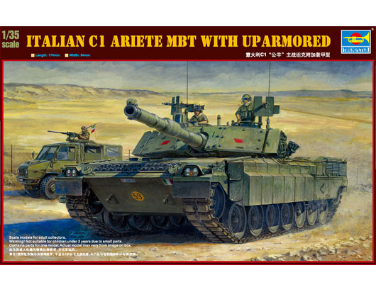 Trumpeter 1/35 Italian C1 Ariete MBT with uparmored
