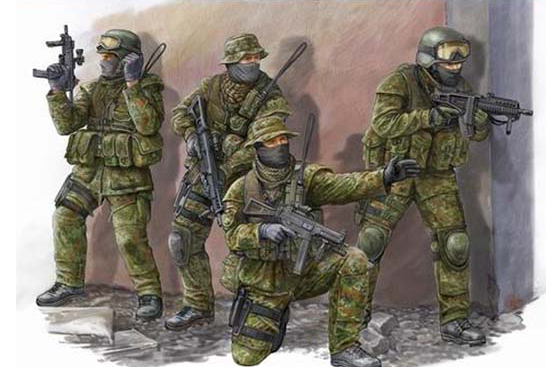 Trumpeter 1/35 Modern German KSK Commandos - Click Image to Close