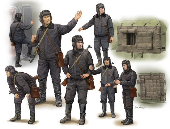 Trumpeter 1/35 Soviet Soldier - Scud B Crew - Click Image to Close