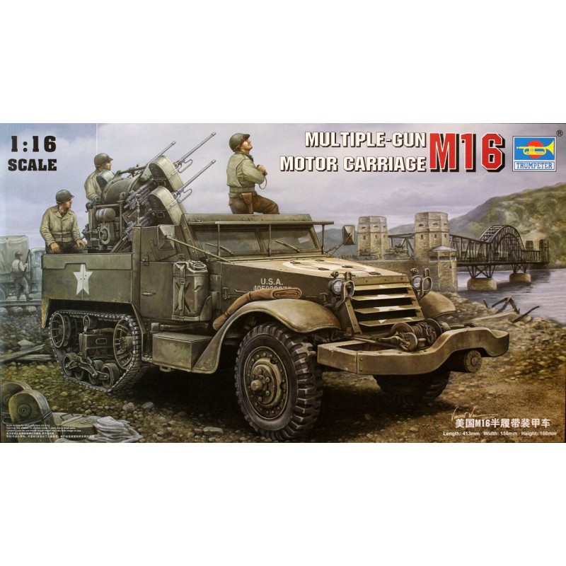 Trumpeter 1/16 M16 Multiple-Gun Motor Carriage - Click Image to Close