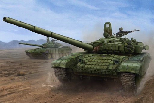 Trumpeter 1/16 Russian T-72B/B1 Main Battle Tank (MBT) (w/kontakt-1 reactive armour)