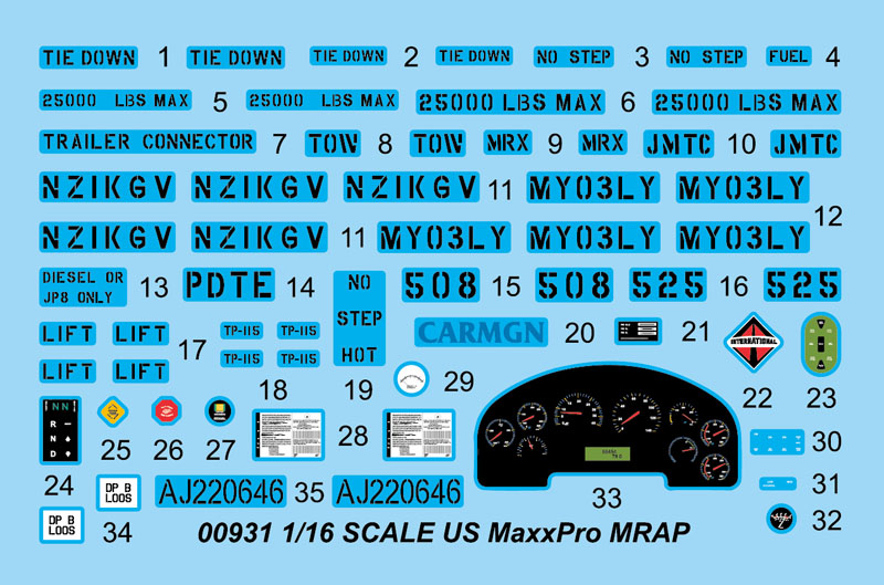 Trumpeter 1/16 US Mauxxpro MRAP - Click Image to Close