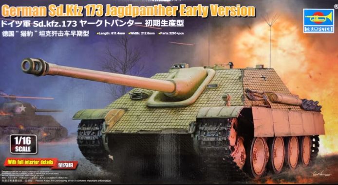 Trumpeter 1/16 German Sd.Kfz 173 Jagdpanther Early Version - Click Image to Close