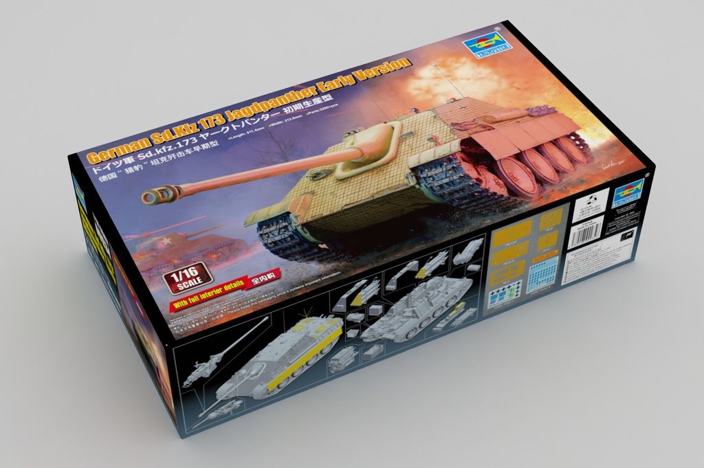 Trumpeter 1/16 German Sd.Kfz 173 Jagdpanther Early Version - Click Image to Close