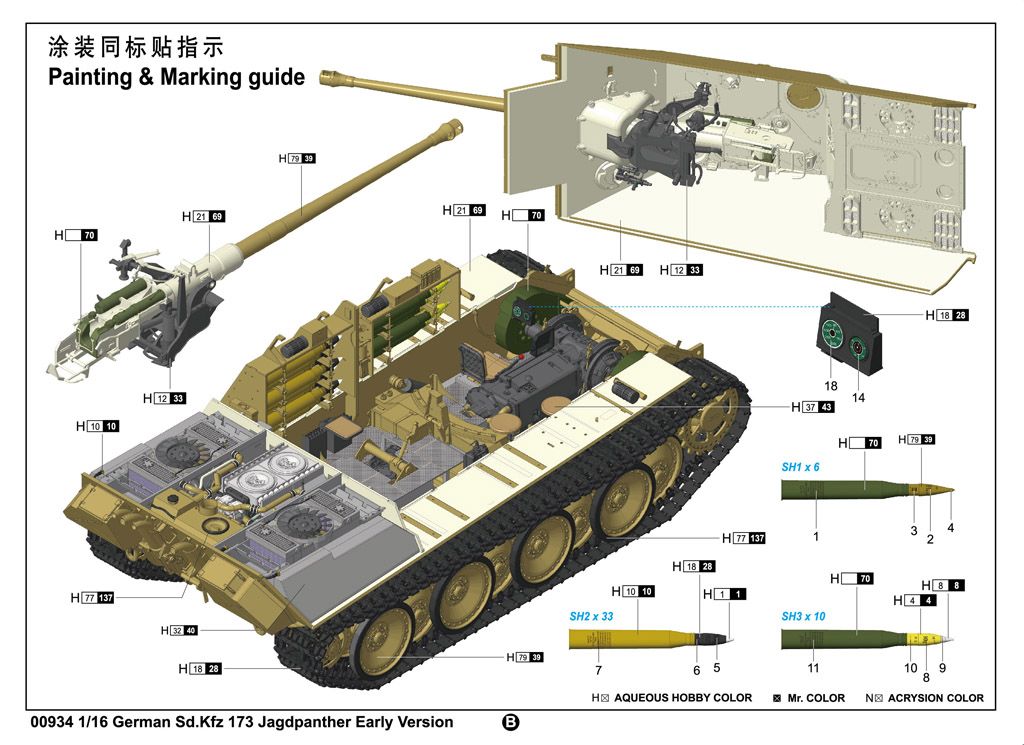 Trumpeter 1/16 German Sd.Kfz 173 Jagdpanther Early Version