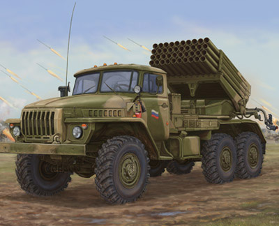 Trumpeter 1/35 Russian BM-21 Hail MRL - Late