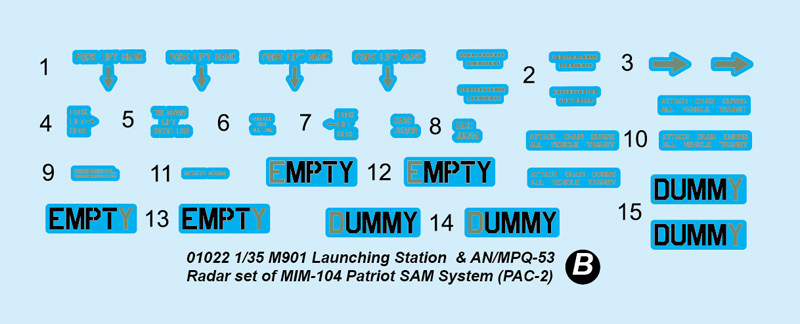 Trumpeter 1/35 M901 Launching Station & AN/MPQ-53 Radar set of M