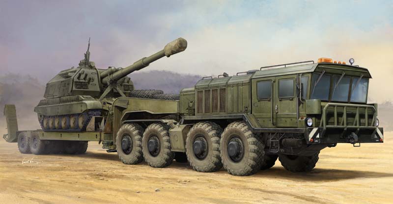 Trumpeter 1/35 Russian KZKT-7428 Transporter with KZKT-9101 Semi - Click Image to Close
