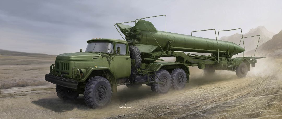 Trumpeter 1/35 Soviet Zil-131V 2T3M1 Trailer 8K14 Missile